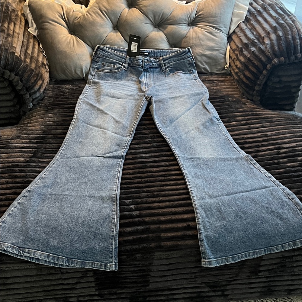 Fashion Nova Light Blue Flare Jeans